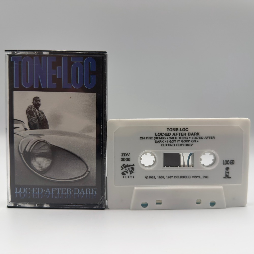 Tone-Loc Loc-Ed After Dark Cassette Tape 1989 Delicious Vinyl Wild Thing Vintage